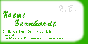 noemi bernhardt business card